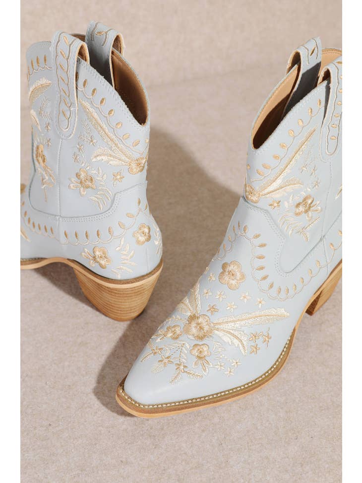 The Stella Cowboy Boot in Blue
