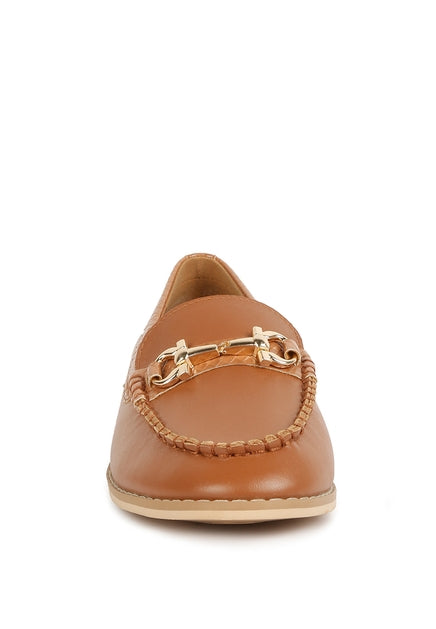 The Penny Embellished Shoe in Light Tan