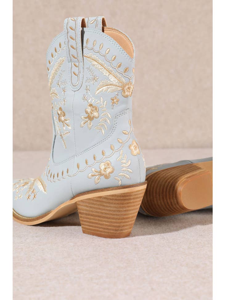 The Stella Cowboy Boot in Blue