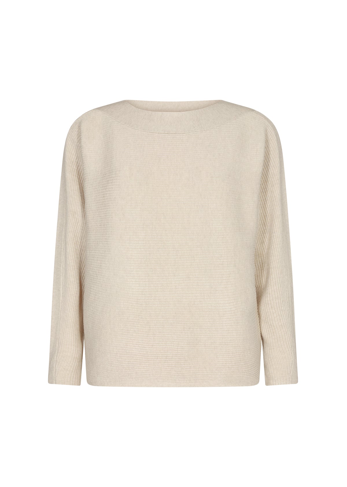 The Darla Knit Pullover- Cream Melange