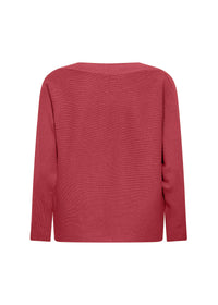 The Darla Knit Pullover- Berry Melange
