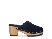 The Zola Suede Clog in Black