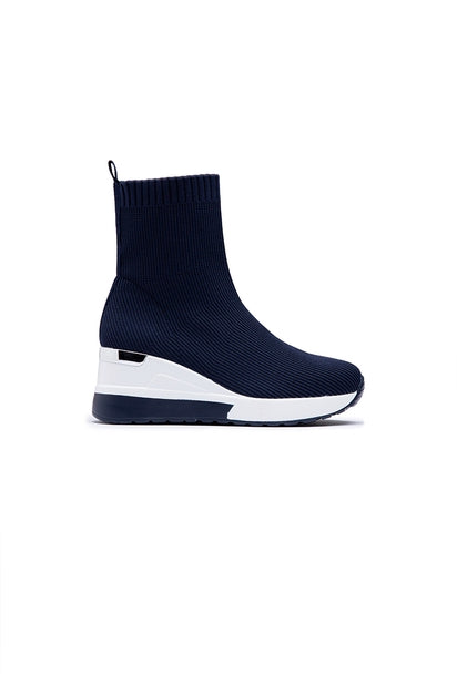 The Stevie Ankle Sock Boot in Blue