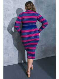 The Asha Sweater Knit Midi Dress