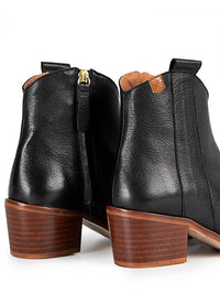The Kiki Black Leather Boot