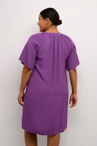 The Danielle Curve Dress- Bright Purple