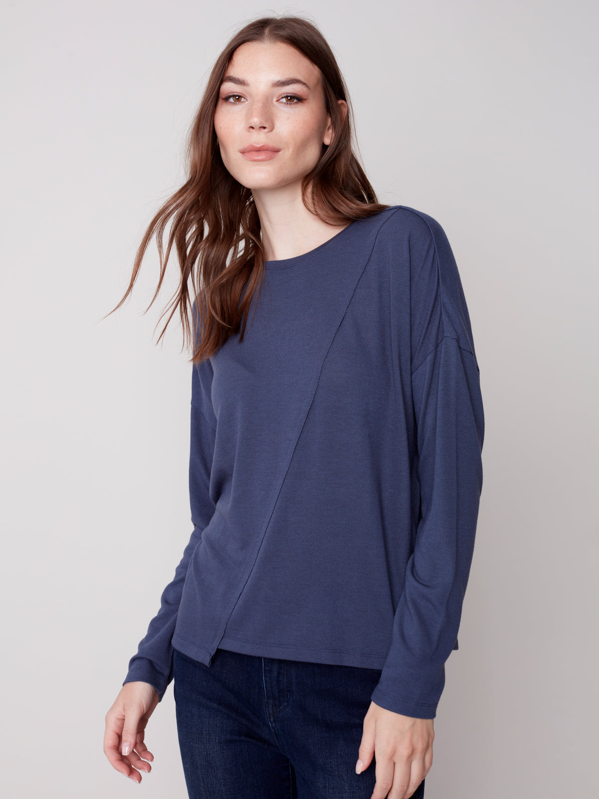 The Candace Top in Navy