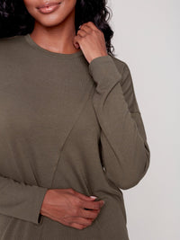 The Candace Top in Olive