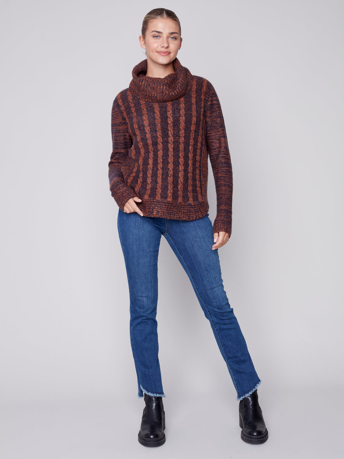 The Lauren Sweater in Cinnamon