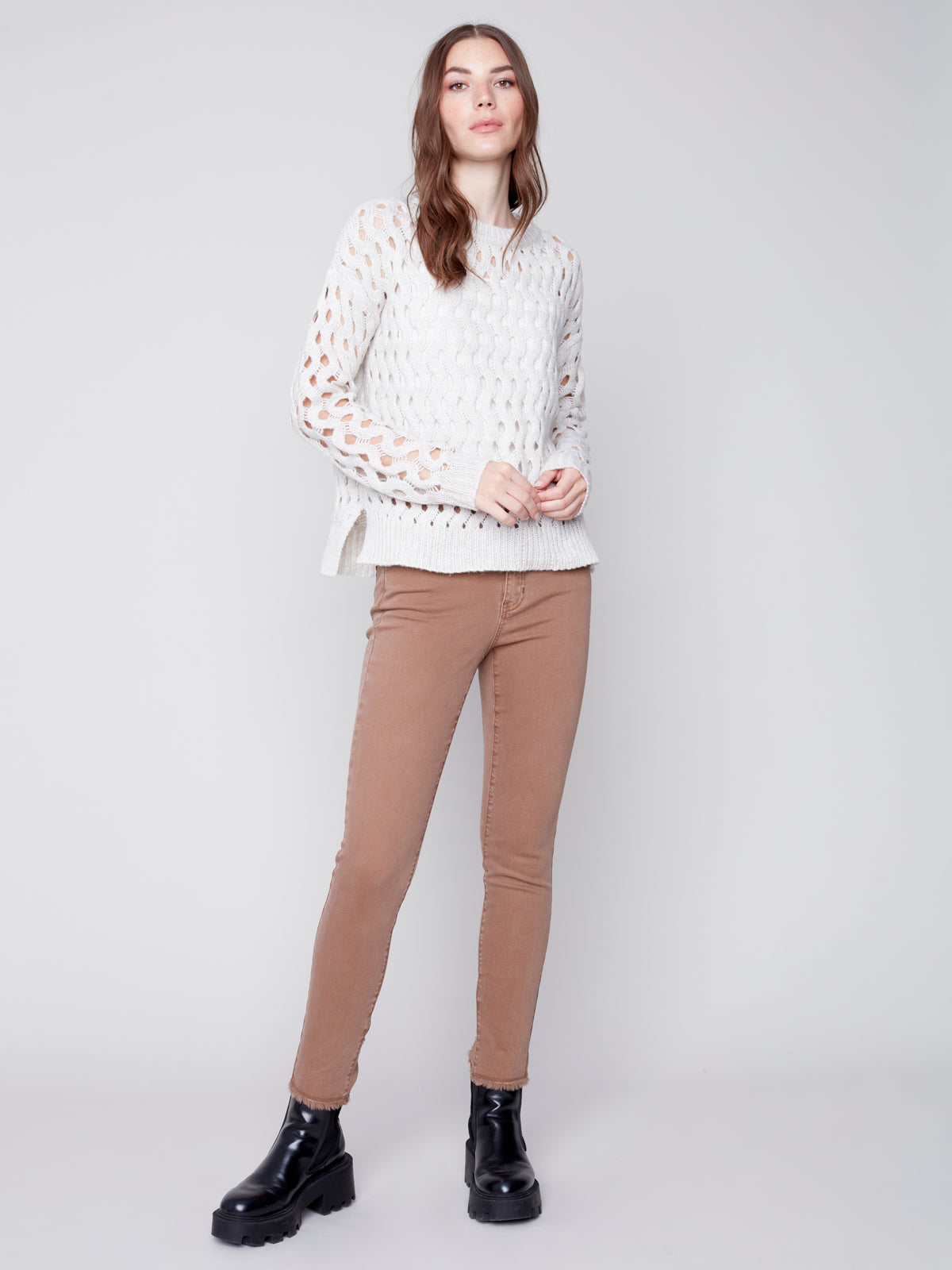 The Kendall Sweater-Almond