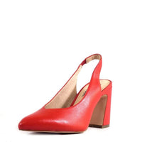 The Layla Slingback Shoe in Red