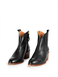 The Kiki Black Leather Boot