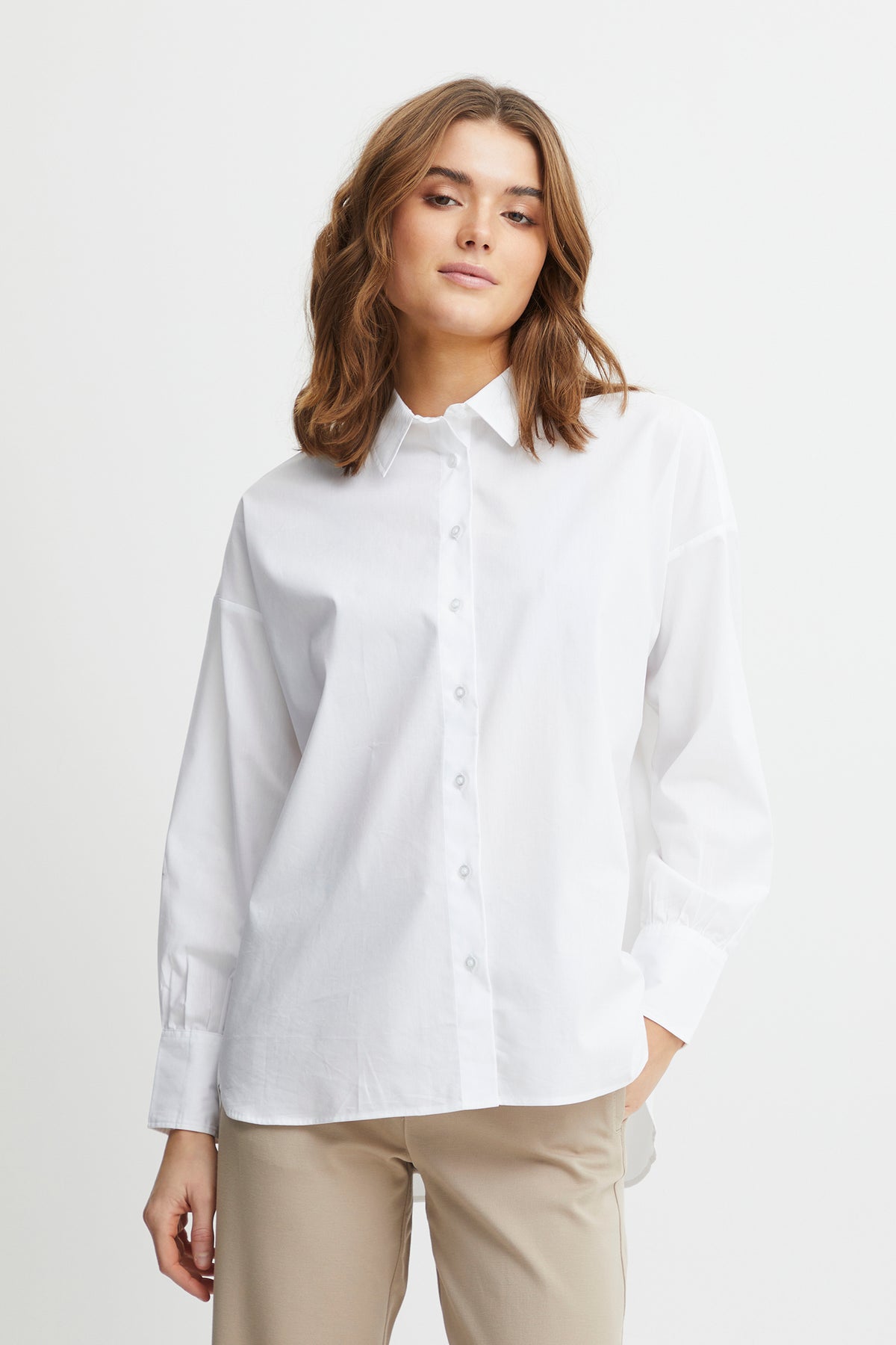 The Edith Blouse in White