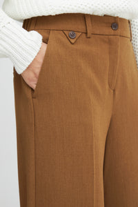 The Melina Curve Trouser in Toffee