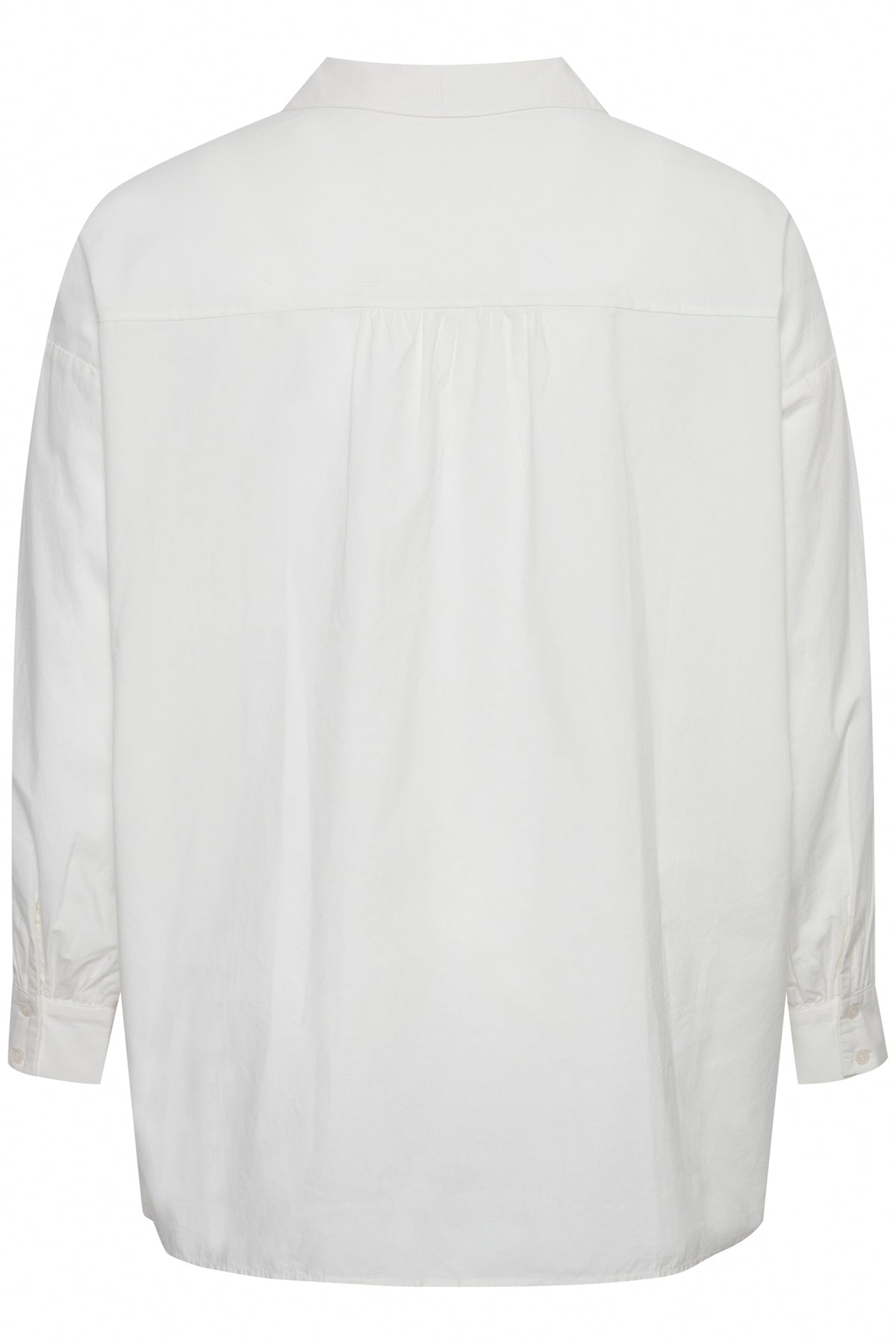 The Edith Curve Blouse in White