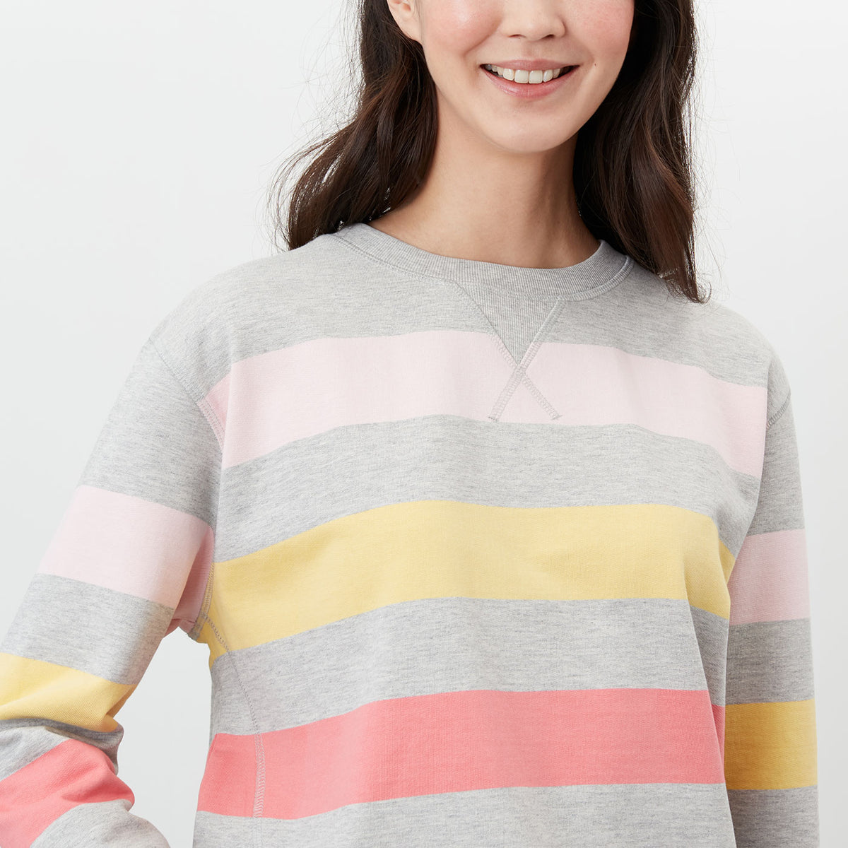 The Monique Sweatshirt - Multi Stripe