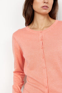 The Dolora Cardigan in Coral