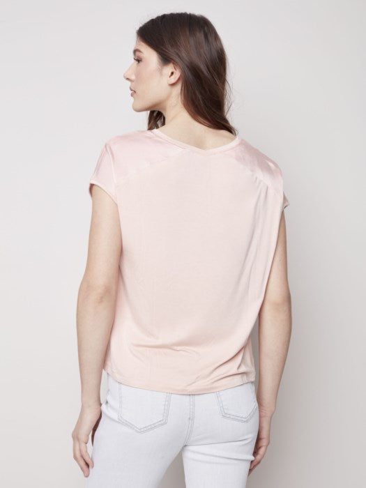 The Calista Top in Pearl