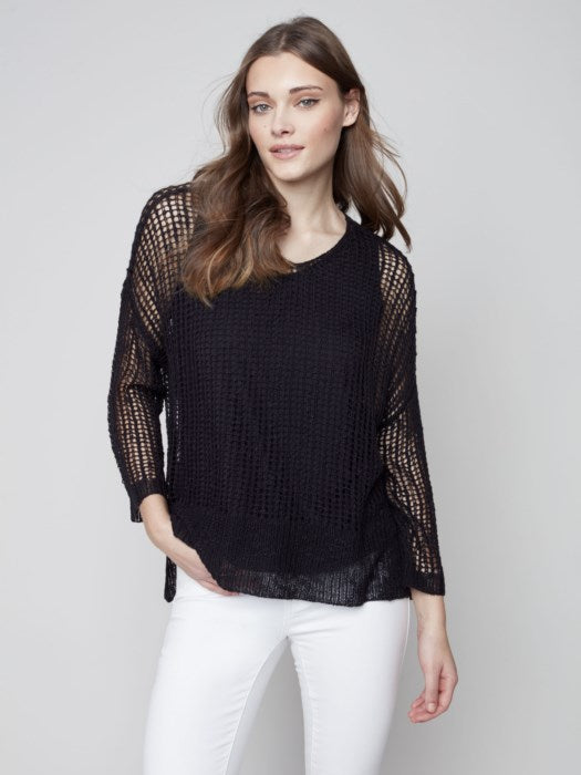 The Harlow Knit Top in Black