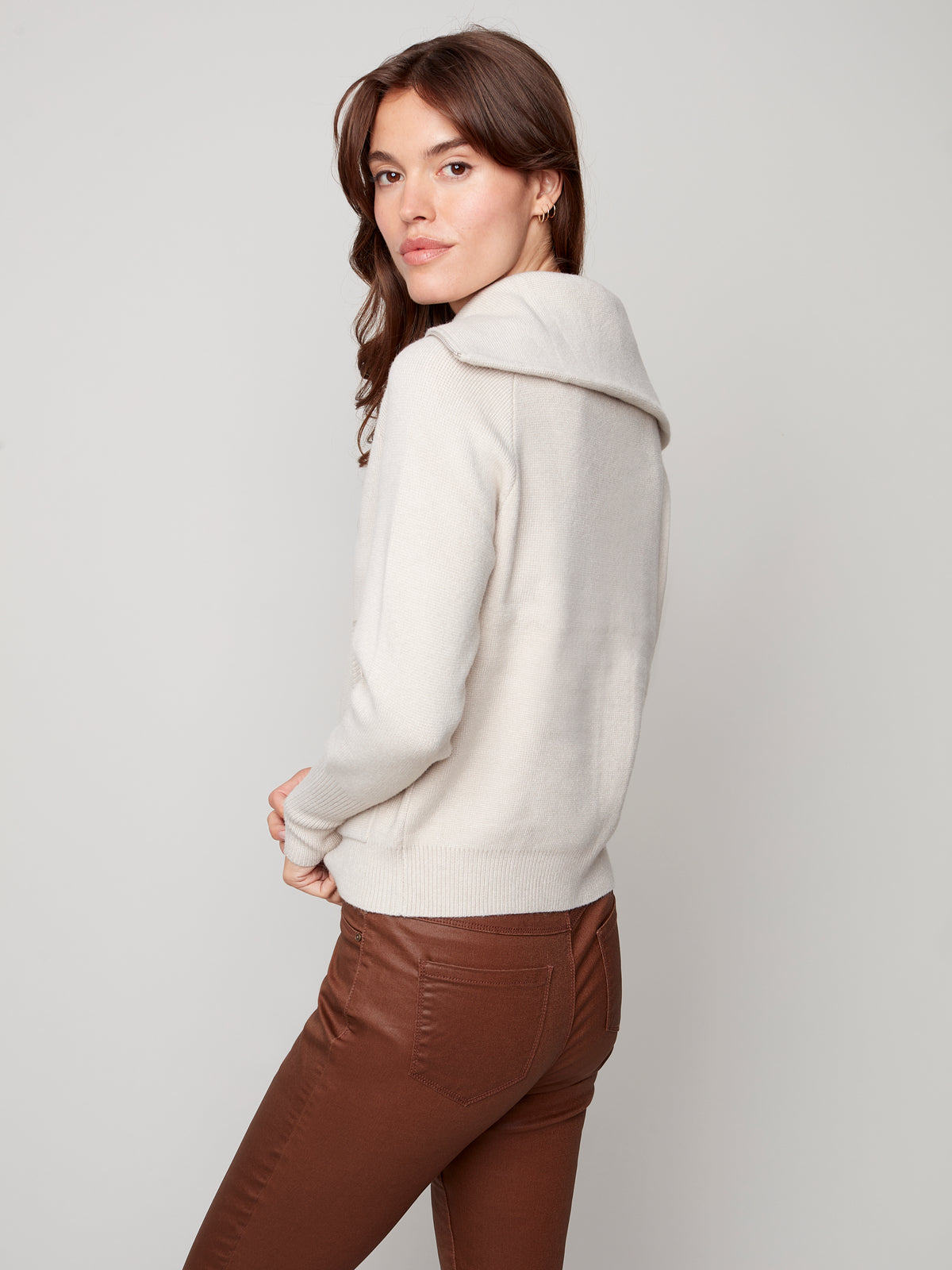 The Betty Sweater in Greige