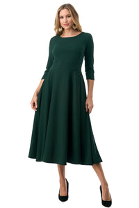 The Adira Dress - Hunter Green